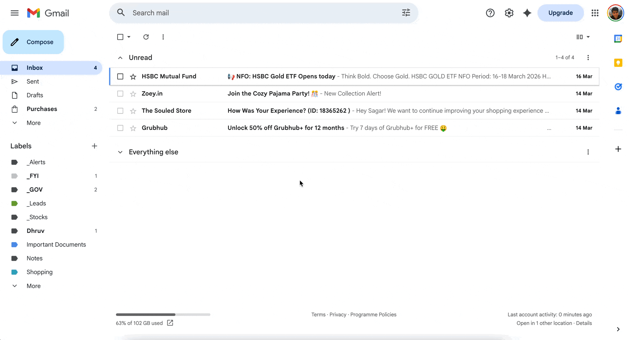 Gmail Filter Manager in action — select emails, pick an action, and create filters in one click